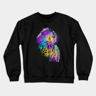 Sketch Owl colors Crewneck Sweatshirt